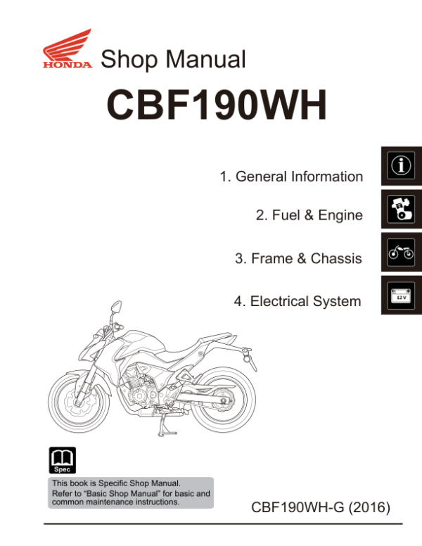 Honda CBF190R Manual