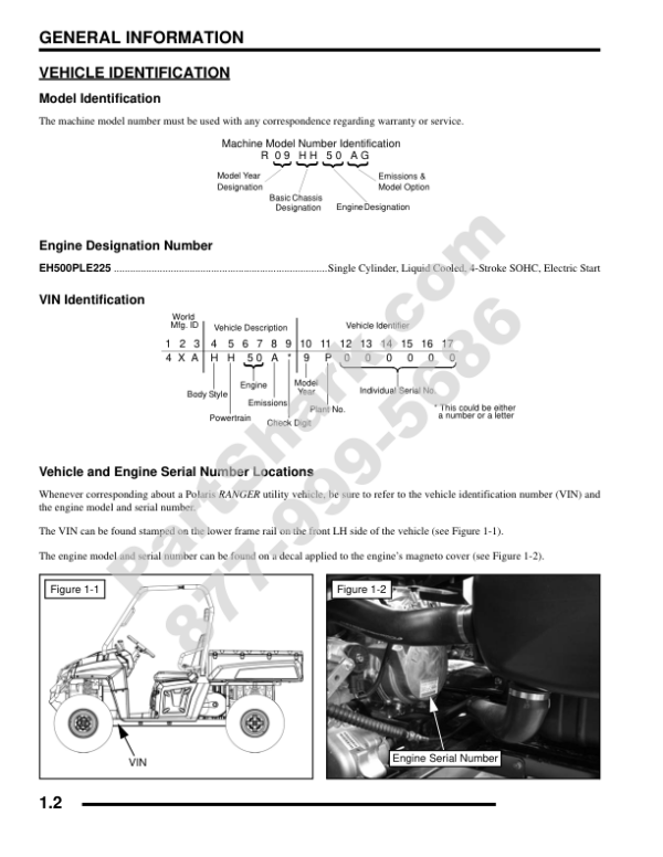 2009 Polaris Ranger 500 4X4 EFI Manual - Image 2