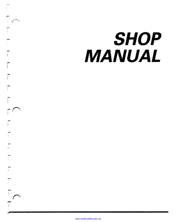 1994 seadoo shop Manual - Image 3