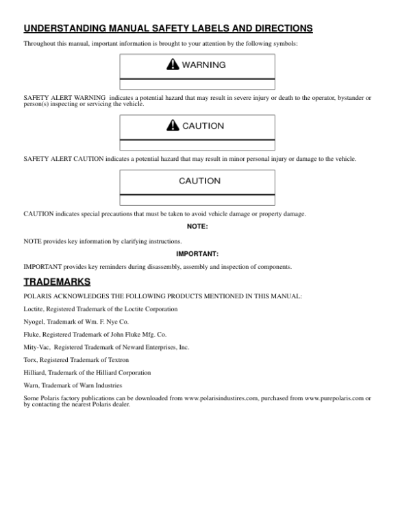 2008 Polaris 19715194 PS7E8E2SM Sportsman 700 Efi 800 Efi pdf Manual - Image 2