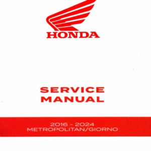 2016-2024 Metropolitan Giorno NCW50 Manual