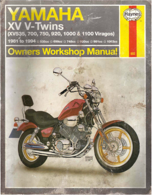 1981-1994 Yamha XV 1100 Manual