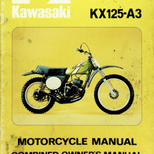 1975 Kawasaki RS724 KX125A3 Owners Shop [724] pdf Manual