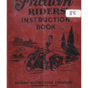 1934 Indian RS484 Indian Riders Instruction Book A1b [484] Manual