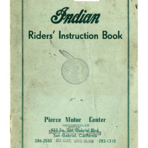 1948 Indian RS548 Indian Riders Instruction Book A1b [548] Manual