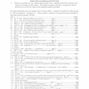1948-1952 Indian RS553 Indian Bulletin Document Listing from Collection of George L Yarocki A1b [553] Manual
