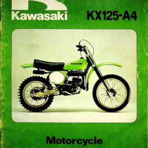 1977 Kawasaki RS730 KX125 A4 Motorcycle Owners [730] pdf Manual
