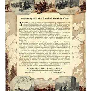 1919 Indian RS386 Indian Motocycles Brochure A1b [386] Manual