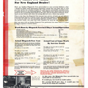 1931 Indian RS463 Indian Dispatch Tow Tri Fold Mailer A1b [463] Manual