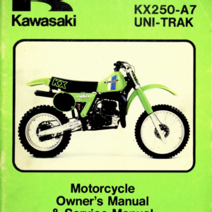 1980 Kawasaki RS755 KX250 A7 Uni Track Owners [755] pdf Manual