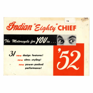 1952 Indian RS578 Indian Eighty Chief Brochure A1b [578] Manual