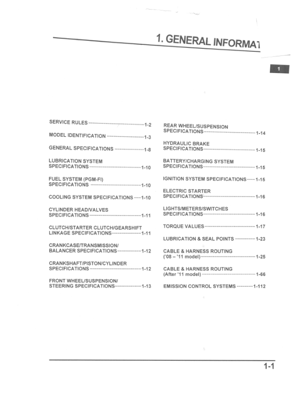 2008-2014 CBR1000RR Manual