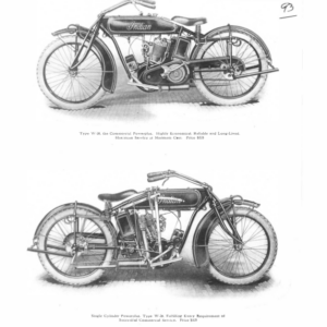 1920 Indian RS389 Clippings from Indian Sales Catalog with some bike specifications A1b [389] Manual
