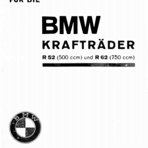1928 BMW RS857 R52 R62 Parts [857] pdf Manual