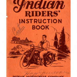 1936 Indian RS490 Indian Riders Instruction Book A1b [490] Manual