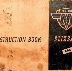 Maico RS801 196x Blizzard 250cc Instruction [801] pdf Manual