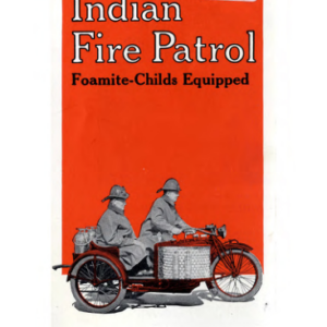 1924 Indian RS409 Indian Fire Patrol Motorcycle Pamphlet A1b [409] Manual