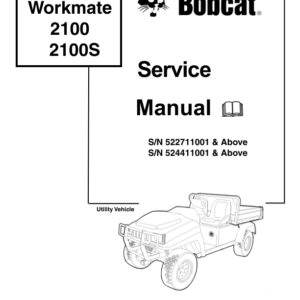 Bobcat 142398 Workmate 2100 2100S Manual
