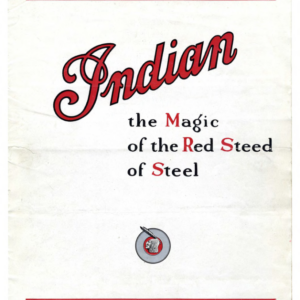 1926 Indian RS420 Indian Silver Jubilee Catalogue A1b [420] Manual