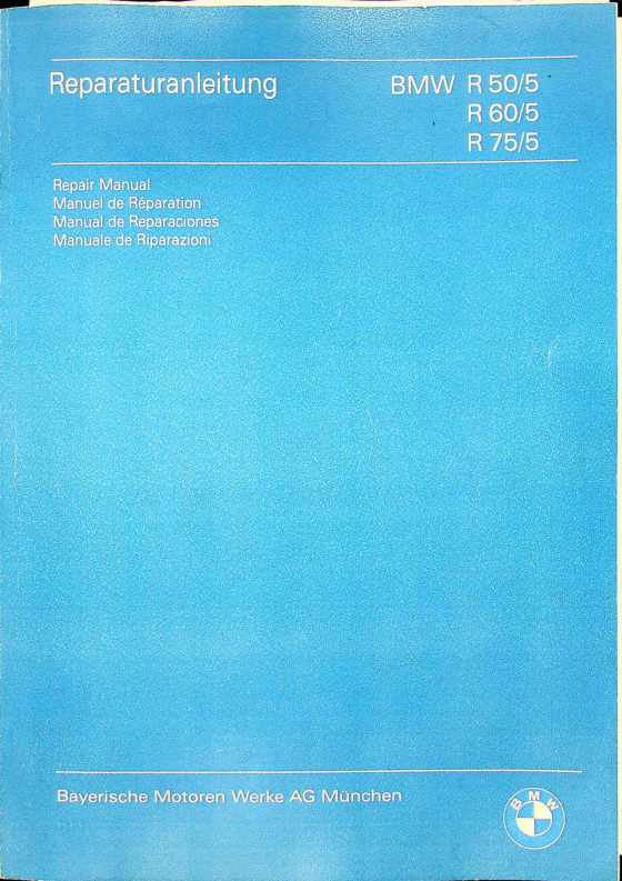 1970-1973 BMW RS593 R50 5 R60 5 R75 5 Repair conv [593] pdf Manual