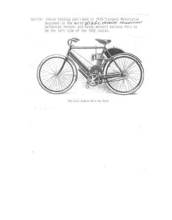 1902-1915 Indian RS313 Clippings from Indian Sales Catalog and publications A1b [313] Manual