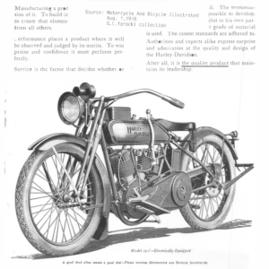 1919 H RS214 D Clippings about Harley Davidsons A1b [214] Manual