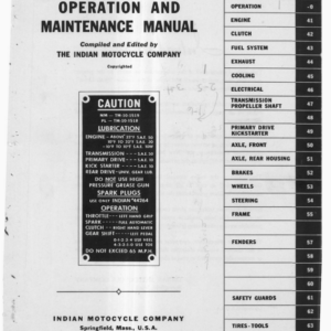 1942 Indian RS534 Indian 841 Military Operation and Maintenance A1b [534] pdf Manual