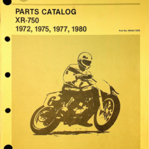 1972-1980 H RS639 D XR 750 Parts Catalog [639] Manual