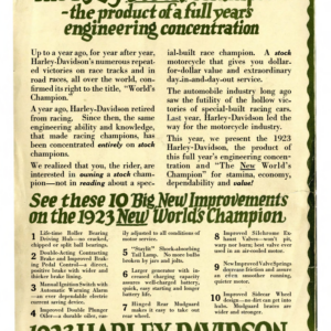 1923 H RS228 D Harley Davidson News A1b [228] Manual