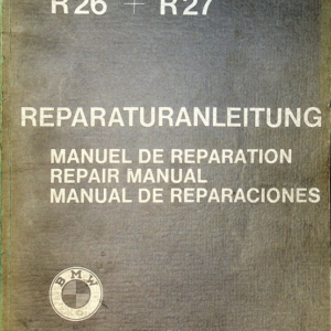 1964 BMW RS591 BMW Motorrad R26 R27 Repair conv [591] pdf Manual