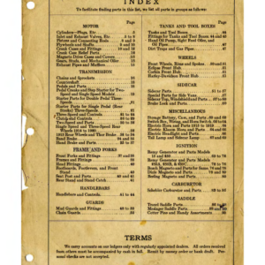 1911-1920 H RS128 D Harley Davidson Spare Parts [128] Manual