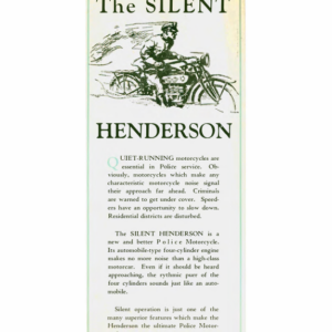 Henderson RS184 Und The Silent Henderson Police Model Pamphlet upload [184] Manual