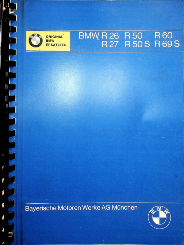 BMW RS855 195x 196x R26 R27 R50 R50S R60 R69S [855] Manual