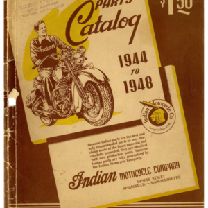 1944-1948 Indian RS539 Indian Parts Catalog 74, Sidecar, and Sidevan A1b [539] Manual