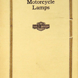 1912 H RS607 D Old Sol Motorcycle Lamps Brochure [607] Manual