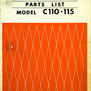 1960-1967 Honda RS835 50 55 C110 115 Parts List [835] Manual