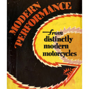 1929 Indian RS460 Modern Performance from Distinctly Modern Motorcycles Indian Models Pamphlet A1b [460] Manual