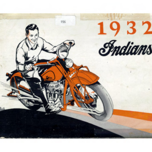 1932 Indian RS475 Indian Models Pamphlet A1b [475] Manual