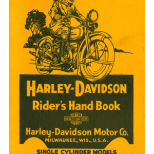 1926 Harley RS690 Davidson Rider's Hand Book Single Cylinder Models [690] Manual