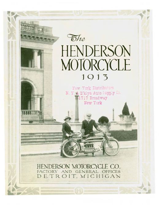 1913 Henderson RS159 The Henderson Motorcycle Brochure upload [159] Manual