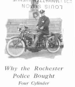 1923 Henderson RS176 Why the Rochester Police Bought Four Cylinder Hendersons Pamphlet upload [176] Manual