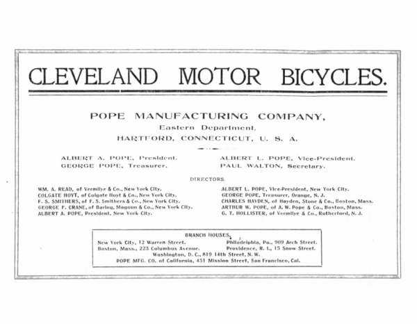 1904 Cleveland RS23 Cleveland Motor Bicycles Brochure [23] Manual