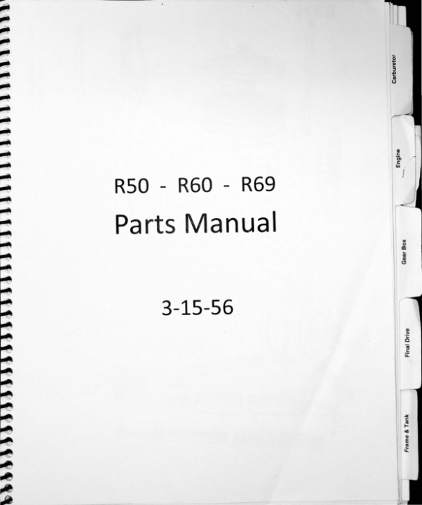 1956 BMW RS589 R50 R60 R69 Parts [589] pdf Manual