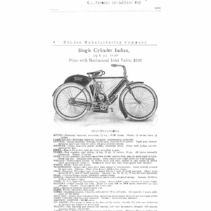 1908 Indian RS330 Clippings from the Indian Motocycle Brochure A1b [330] Manual