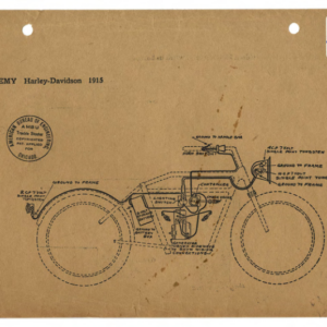 1915 H RS199 D Harley Davidson Remy electrical wiring schematic A1b [199] Manual