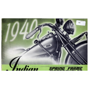 1940 Indian RS517 Indian Spring Frame Models Pamphlet 181 A1b [517] Manual