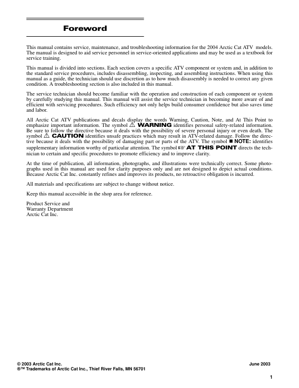 2004 ATV pdf Manual - Image 2