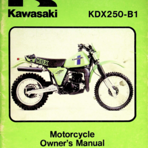 1980 Kawasaki RS748 KDX250 B1 Owners [748] pdf Manual