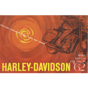 1962 Harley RS824 Davidson Duo Glide Sportster Sprint Pacer Scat Ranger Sales Brochure [824] Manual