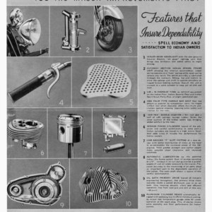 1941 Indian RS524 Indian 40th Anniversary Models Brochure 183 A1b [524] Manual